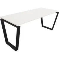 Mesa Marco Pirámide Invertida. 200x80 Cm. Blanco.