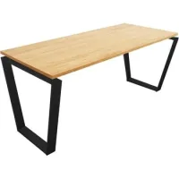 Mesa Marco Pirámide Invertida. 200x80 Cm. Roble.