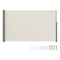 Toldo lateral retráctil 160x300 cm, tela exterior 180 g tekmaquinas