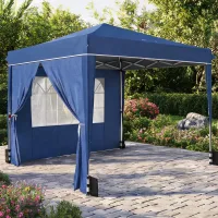 Estructura metálica con revestimiento en polvo para gazebo plegable 3 x 3 m, lona oxford 210d y altura ajustable en 3 niveles