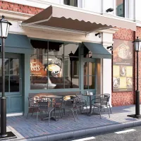 Toldo plegable,cubierta resistente al viento,cortina impermeable,toldo con protección solar y bloqueo de luz,cubierta de sombra para balcón(2x2,5 m)