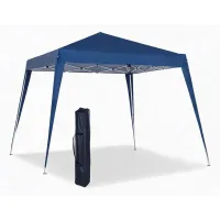 Carpa de jardín plegable 3x3 m de despliegue rápido, estructura de acero y lona oxford