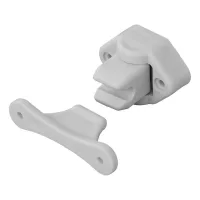 Retenedor de puerta gris con bisagras para caravana/autocaravana
