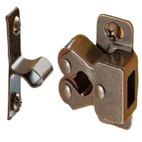 Moldura para puerta de armario, pestillo de resorte de cobre antiguo, ventosa para puerta de armario, hebilla de clip para puerta