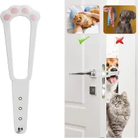 Cerradura para puerta de entrada/salida de gatos, limitador de espacio para puerta de entrada/salida de perros, bloqueador de puerta