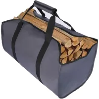 Bolsa de transporte y leñera de primera calidad, extragrande y resistente. ideal para chimeneas, estufas de leña y leña.