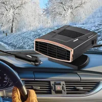 Calefactor para coche, calefactor auxiliar para coche de 12 v y 150 w, calefactor portátil 2 en 1 para coche con enchufe para encendedor de