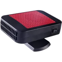 Calefactor para coche - 12v - 200w - 2 en 1 - desempañador - calefactor de repuesto para coche, suv, camión, autocaravana (rojo)