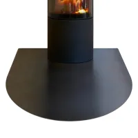 Placa metálica 100x100 para estufa y chimenea protección contra calor y ceniza artprintcave