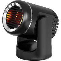 Calefactor portátil para coche de 14x12x8 cm. solo para vehículos de pasajeros de 12 v. desempaña y descongela el parabrisas.
