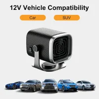 Calentador portátil para coche de 12 v y 100 w con desempañador de parabrisas y rotación de 360°.