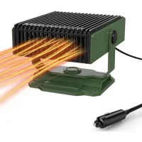 Calefactor para coche, calefactor portátil de 12 v y 150 w, desempañador de parabrisas antivaho, calentador portátil para encendedor de .
