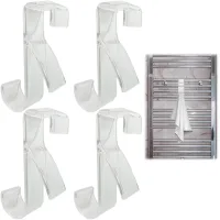 Gancho para radiador, juego de 4 piezas, gancho para toallas de baño, secador de toallas, sistema de colgado flexible, apto para todos los radiadores