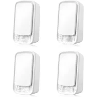 Ionizador de aire portátil (paquete de 4), generador de iones negativos; elimina olores, polvo y humo.