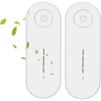 Ionizador de aire para enchufe (pack de 2), generador de iones negativos, elimina olores en el hogar y en habitaciones pequeñas.