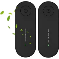 Ionizador de aire para enchufe (pack de 2), generador de iones negativos, elimina olores en el hogar y en habitaciones pequeñas.