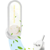 Purificador de aire doméstico de iones negativos para baño; elimina olores y formaldehído; luz nocturna ambiental con proyección de estrellas.
