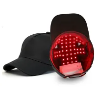 Gorro térmico de luz roja para el crecimiento del cabello, gorro de terapia de luz roja y azul.