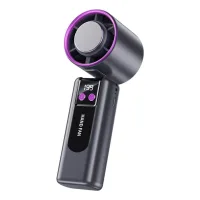 Ventilador usb de alta velocidad de 199 velocidades con pantalla digital: mini ventilador de refrigeración portátil turbo-force
