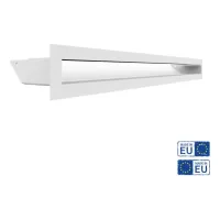 Rejilla ventilación panorámica fireside slim 60/60 - blanco
