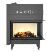 Chimenea de esquina insertar apertura derecha energy up 85x50x47 (17,0 kw) eco