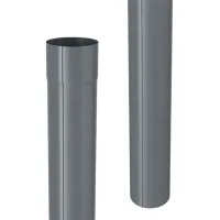 Bajante de acero galvanizado zambelli 100mm 2m antracita