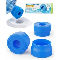 Tapas de silicona reutilizables para jarras de agua, paquete de 3, a prueba de fugas, grado alimenticio, 55 mm, 3 y 5 galones