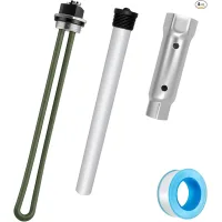 Kit de reparación para calentador de agua suburban: elemento calefactor, varilla de ánodo y llave hexagonal para autocaravana