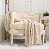 Manta rústica decorativa macia quente leve 127 x 170 cm bege marfim para sofá cadeira cama viagens