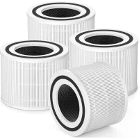 Filtros de repuesto para purificadores de aire levoit core 300-p / core 300s-p, juego de 4 unidades.