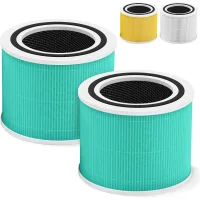 Cartuchos de filtro de repuesto core 300 para purificadores de aire levoit core300-p, paquete de 2