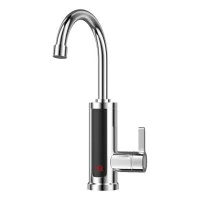 Un grifo con pantalla led y suministro instantáneo de agua caliente (1 pieza, enchufe europeo) es adecuado para garajes, caravanas y lavaderos.