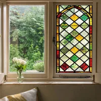 Pegatinas coloridas para ventanas - lámina de privacidad - pegatinas de pvc electrostáticas - pegatinas artísticas - (45*100cm)