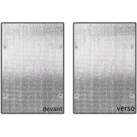 Lámina aislante térmica de papel de aluminio - lámina para ventanas - cubierta aislante térmica - dispositivo parasol para balcón - (50*50cm)