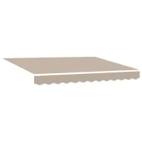 Toldo retráctil manual beige 350 x 200 cm tela