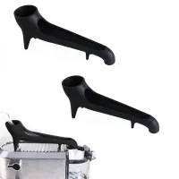 Kit de drenaje de dos piezas para cafetera - guía de entrada de agua - compatible con la mayoría de cafeteras de placa calefactora - negro