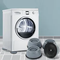 (8 piezas) base universal para lavadora con amortiguador antideslizante y base elevada para refrigerador