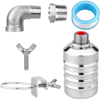 Válvula de flotador de acero inoxidable 1/2-3/4, kit regulador automático para control de nivel de agua