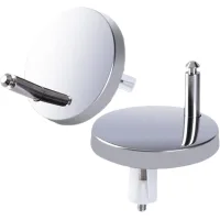 Accesorios de bisagra de liberación rápida para asiento de inodoro y tornillos de acero inoxidable para la fijación del asiento (2 unidades)