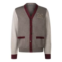 MAERZ Muenchen Cárdigan  brocado / marrón moteado / rojo vino