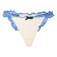 WILD LOVERS Tanga 'HELGA'  crema / zafiro