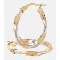 Vanlere Pendientes 'Creolen aus 375 Gelbgold'  dorado