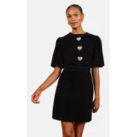 love & roses Vestido  negro